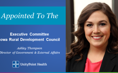 Ashley Thompson Named to Executive Committee of the Iowa Rural Development Council