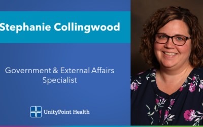 Stephanie Collingwood Named Government & External Affairs Specialist for UnityPoint Health